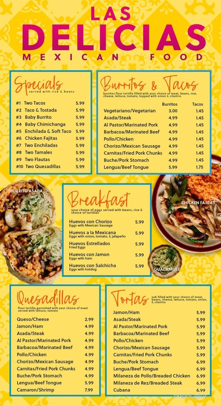 Menu page 1