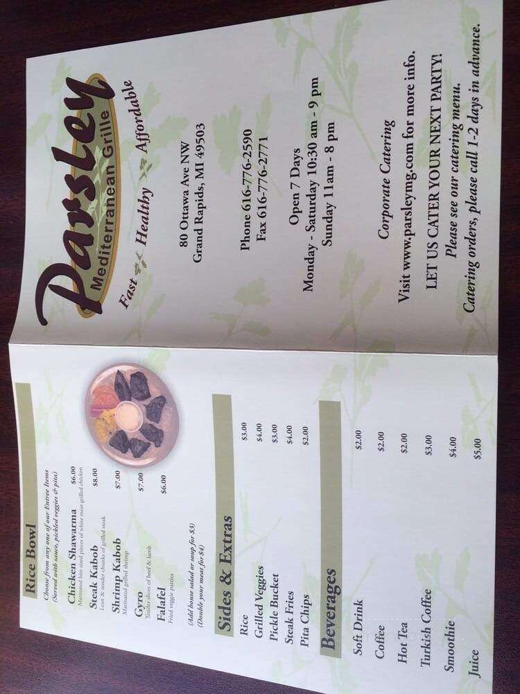 Menu page 2