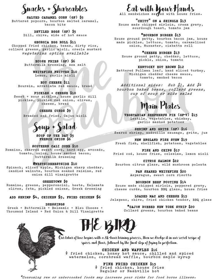 Menu page 1