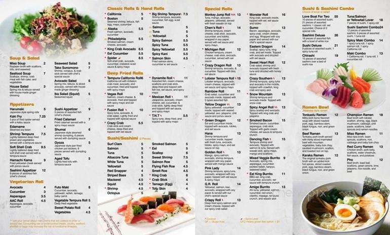 Menu page 2