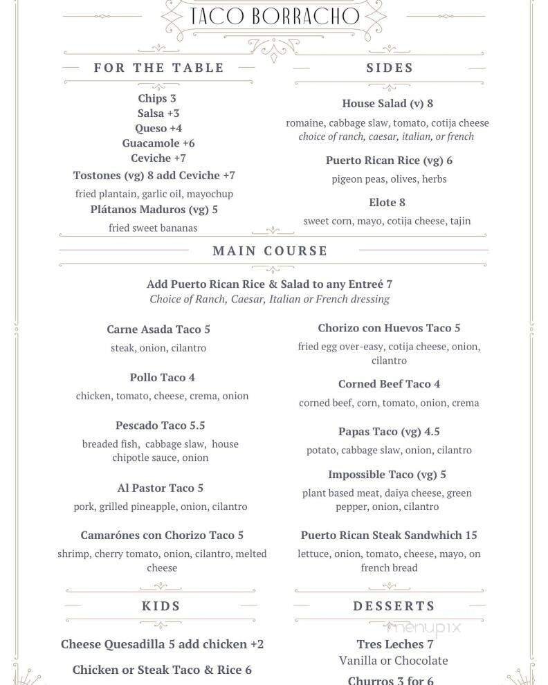 Menu page 1