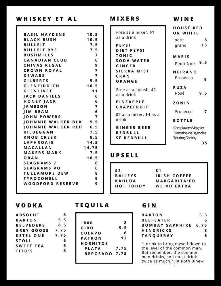 Menu page 2