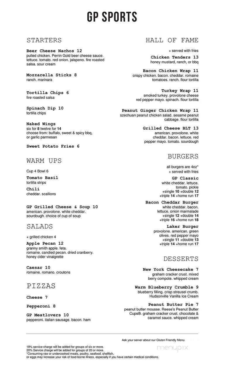 Menu page 1