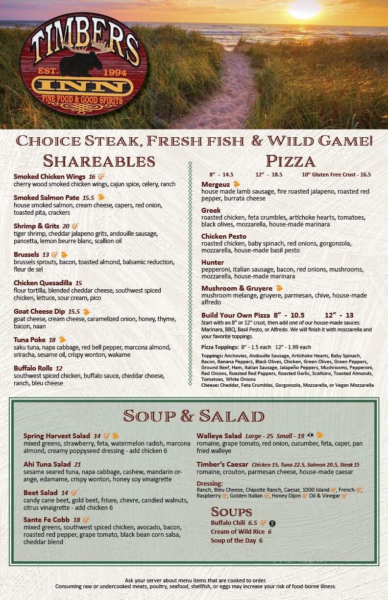 Menu page 1