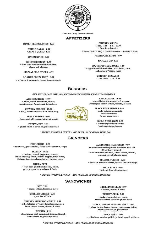 Menu page 2