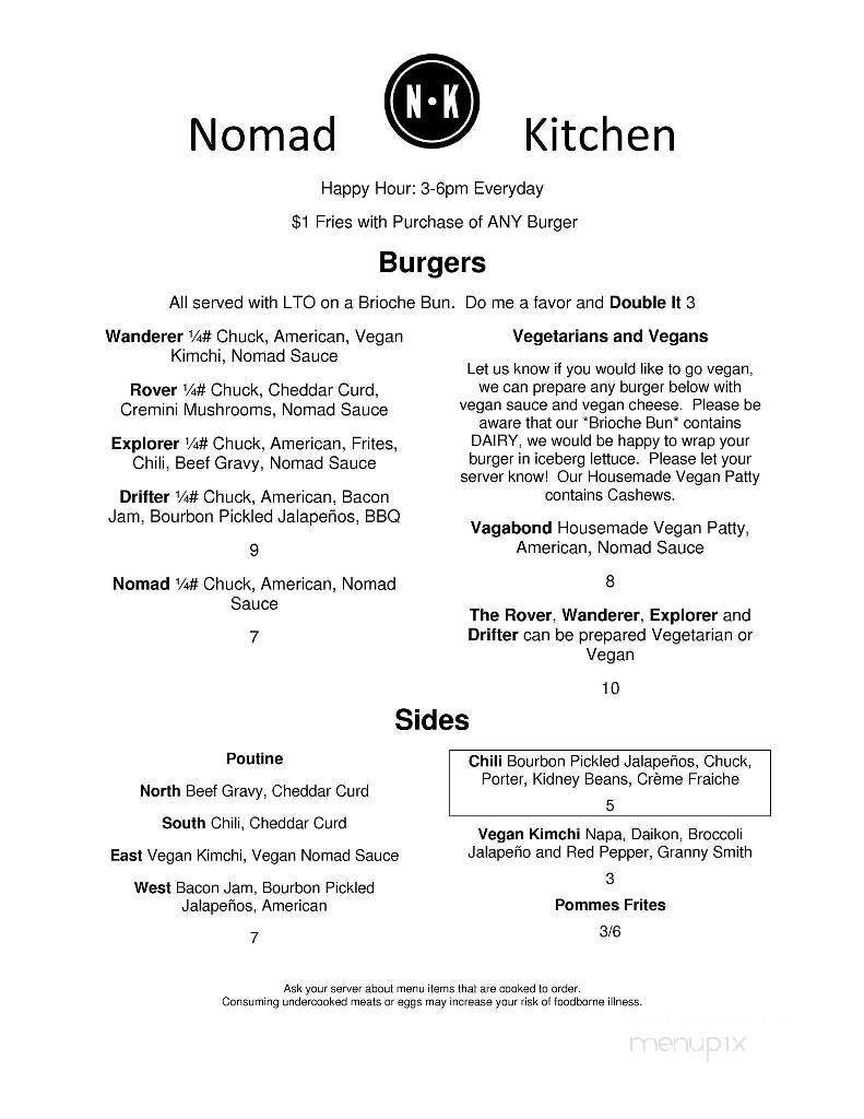 Menu page 1
