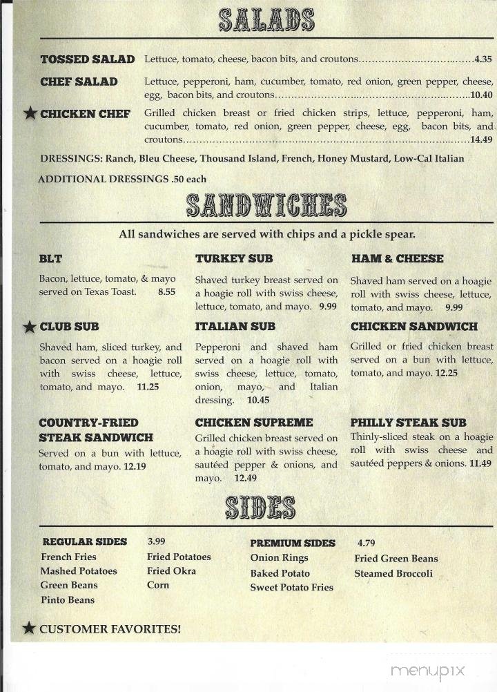 Menu page 2