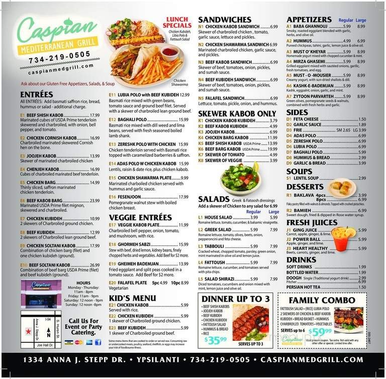 Menu page 2