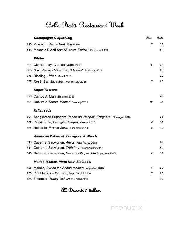 Menu page 1