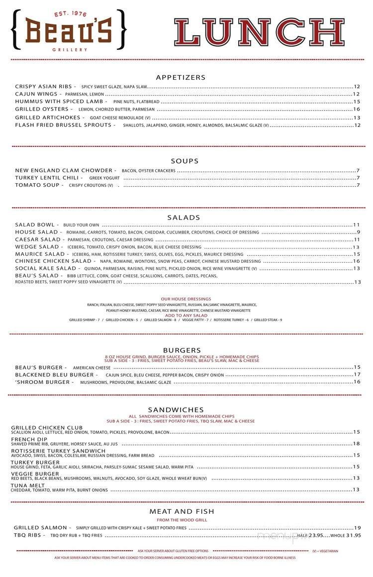 Menu page 1