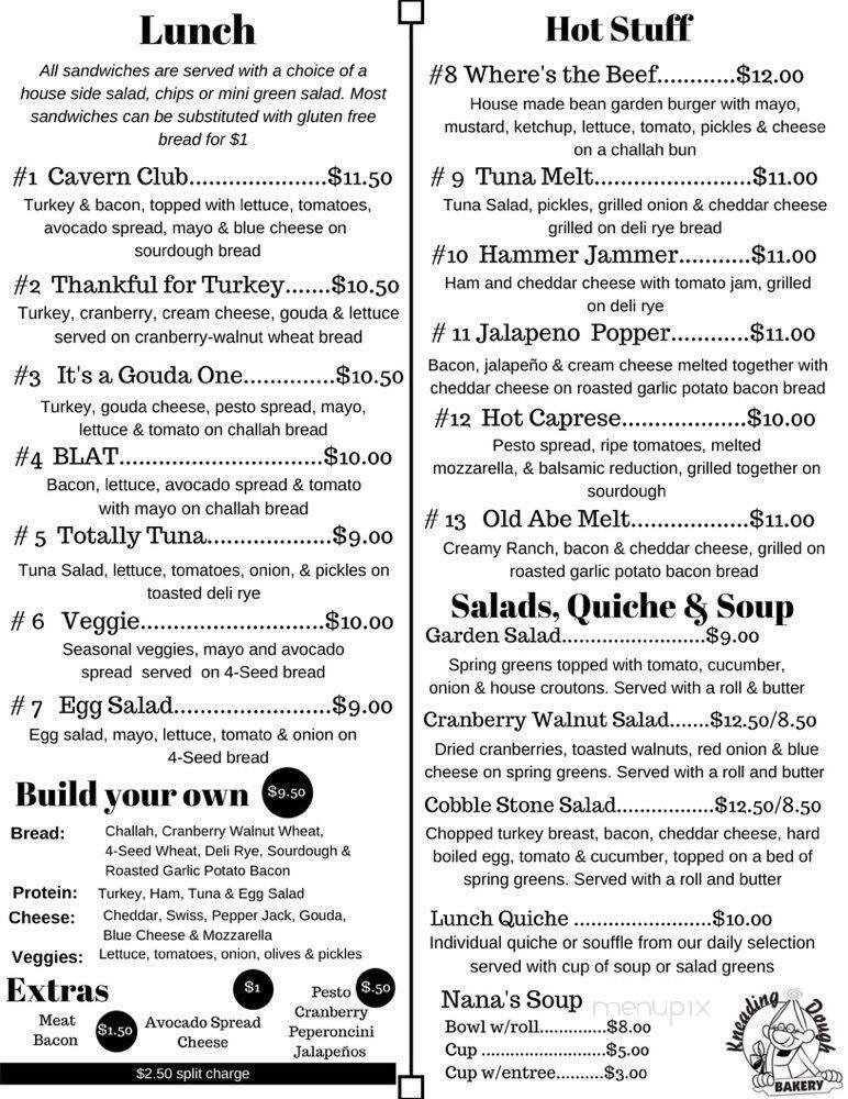 Menu page 2