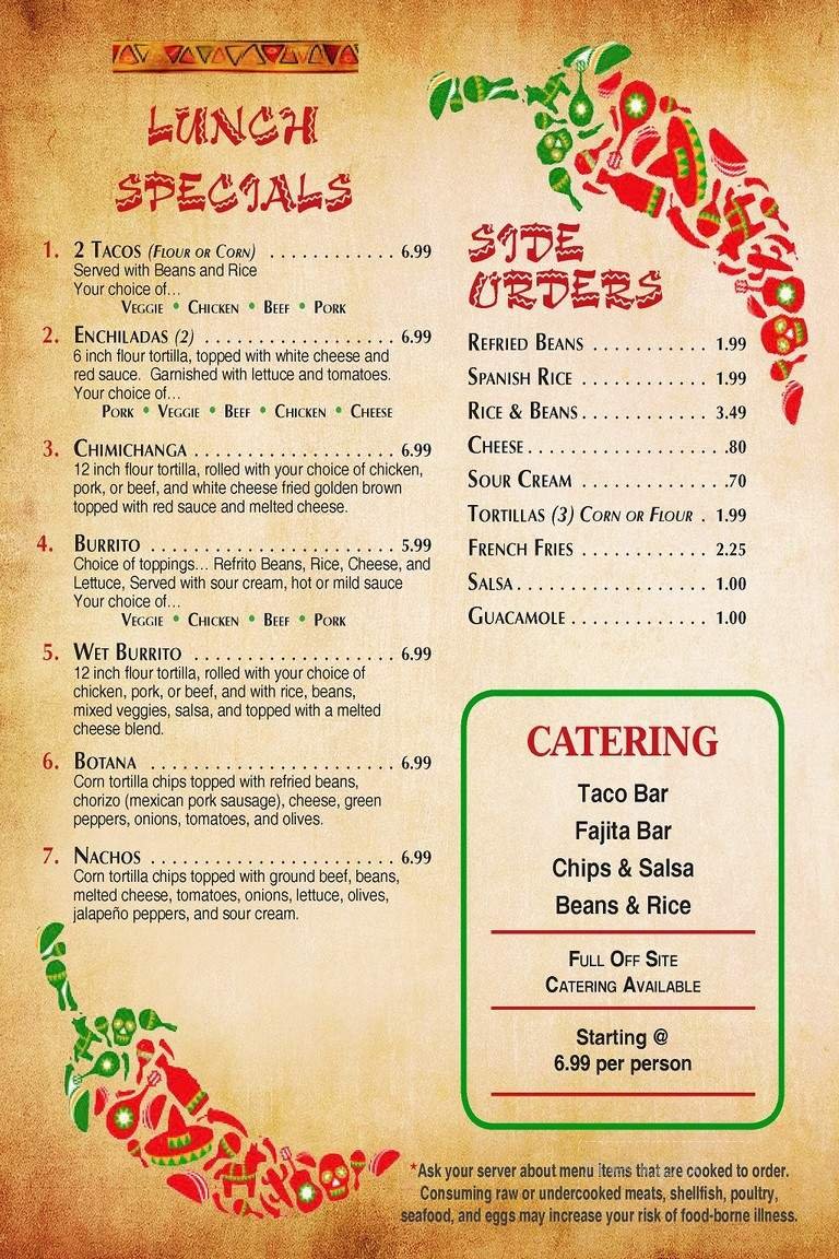 Menu page 2