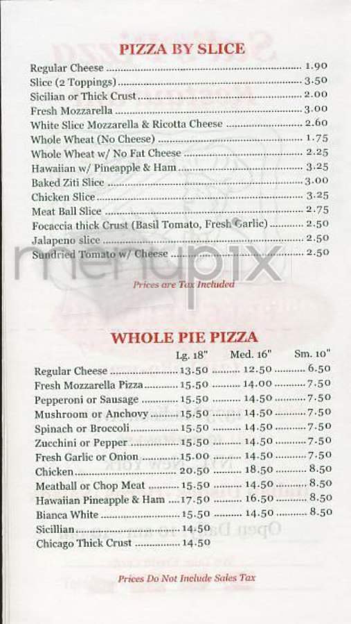 Menu page 2