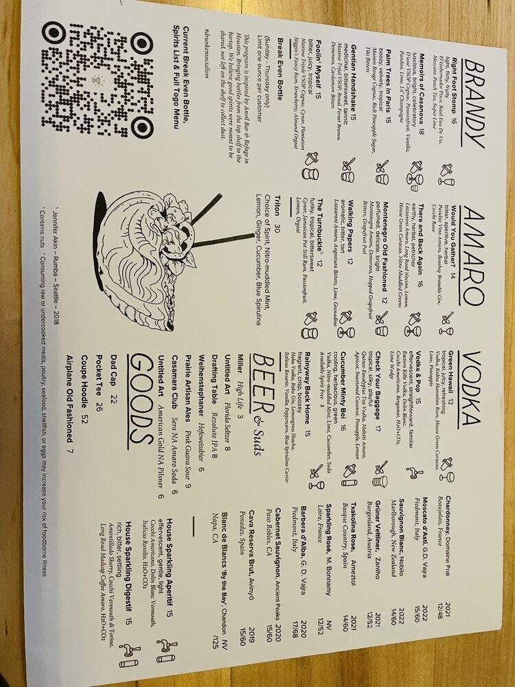 Menu page 1