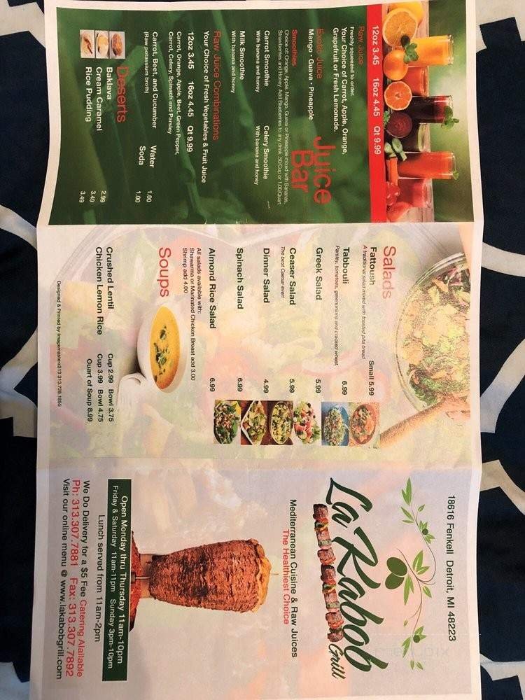 Menu page 2