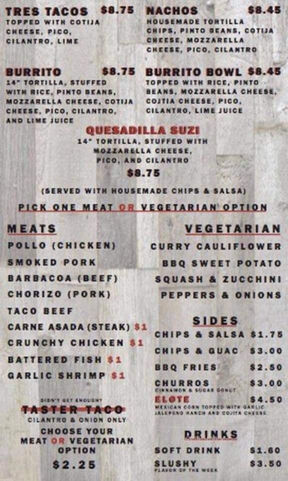 Menu page 1