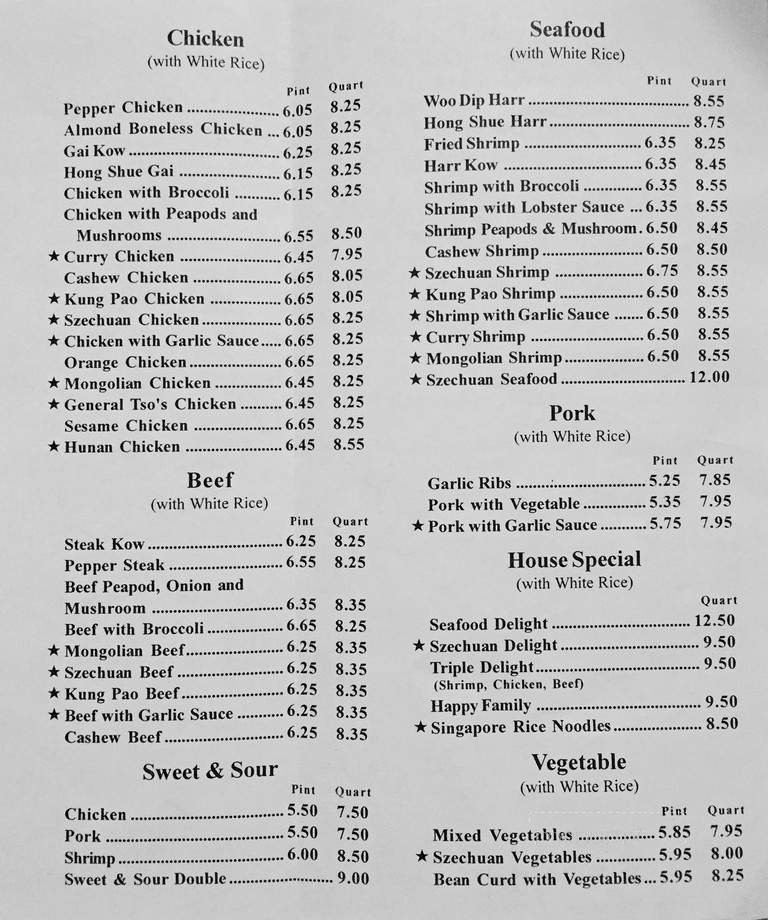 Menu page 2