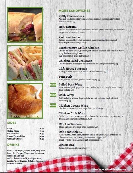 Menu page 2