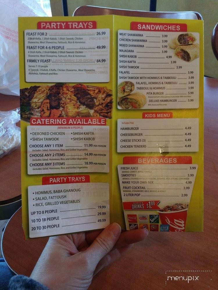 Menu page 2