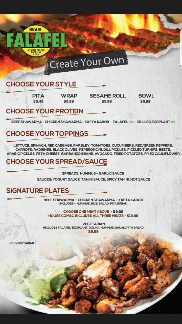 Menu page 1