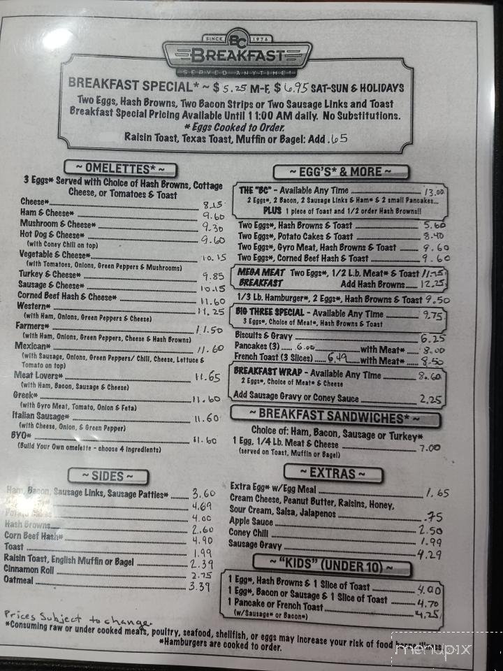 Menu page 2