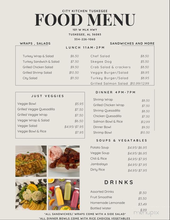Menu page 1