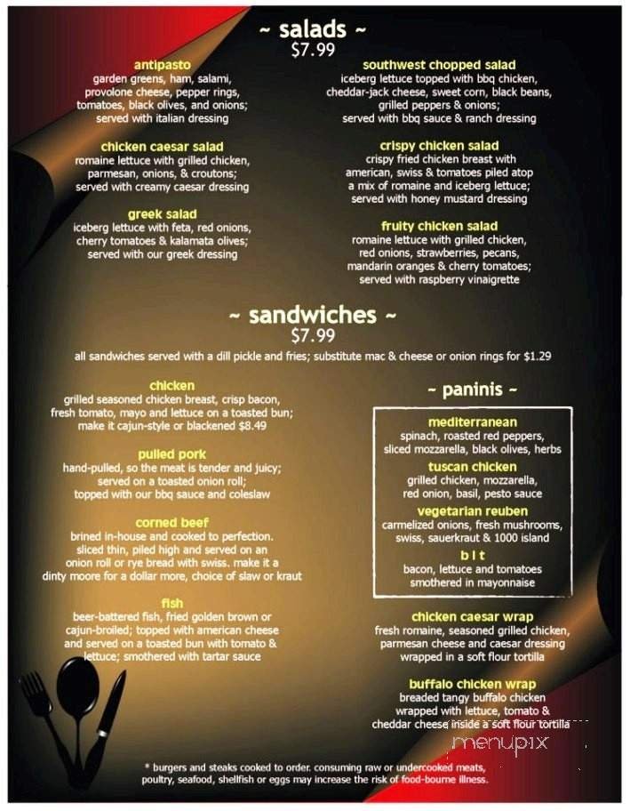 Menu page 2