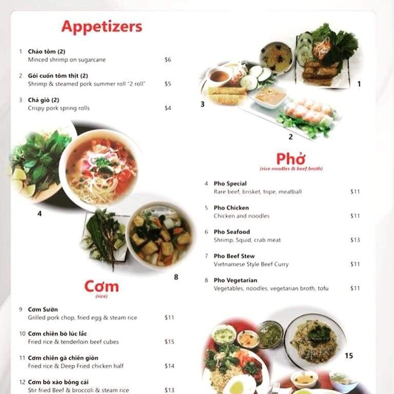 Menu page 1