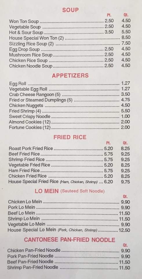 Menu page 2