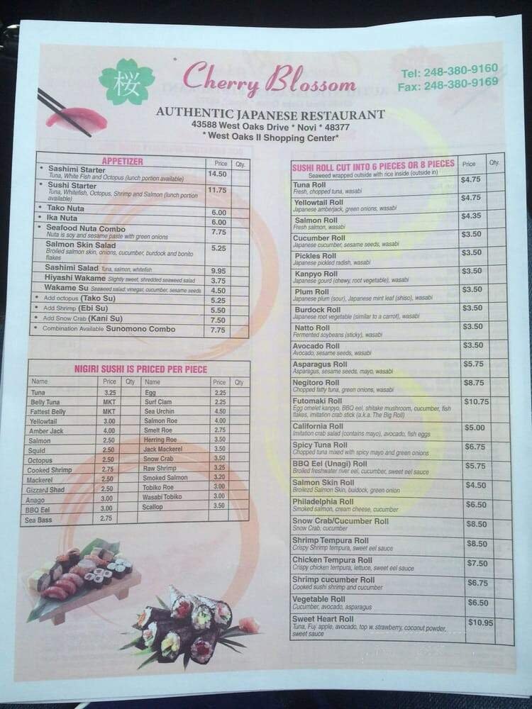 Menu page 2