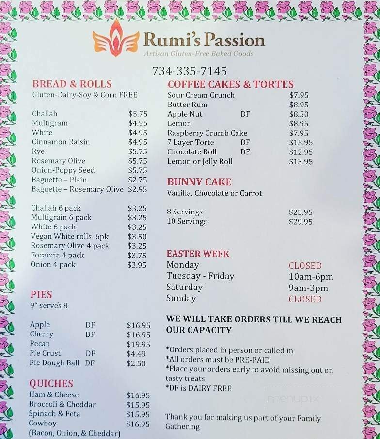 Menu page 2