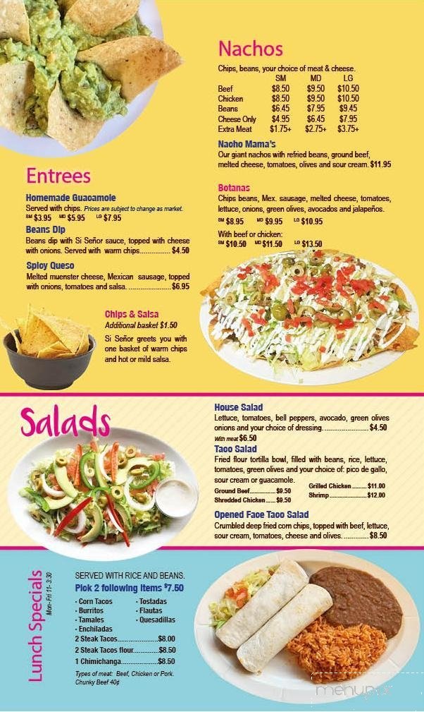 Menu page 2