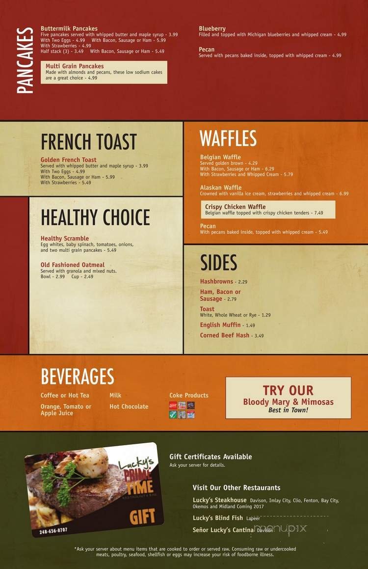 Menu page 2