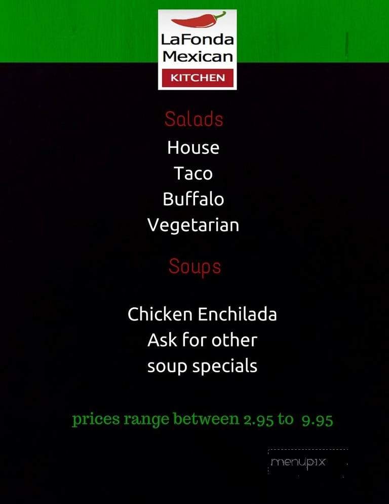 Menu page 1