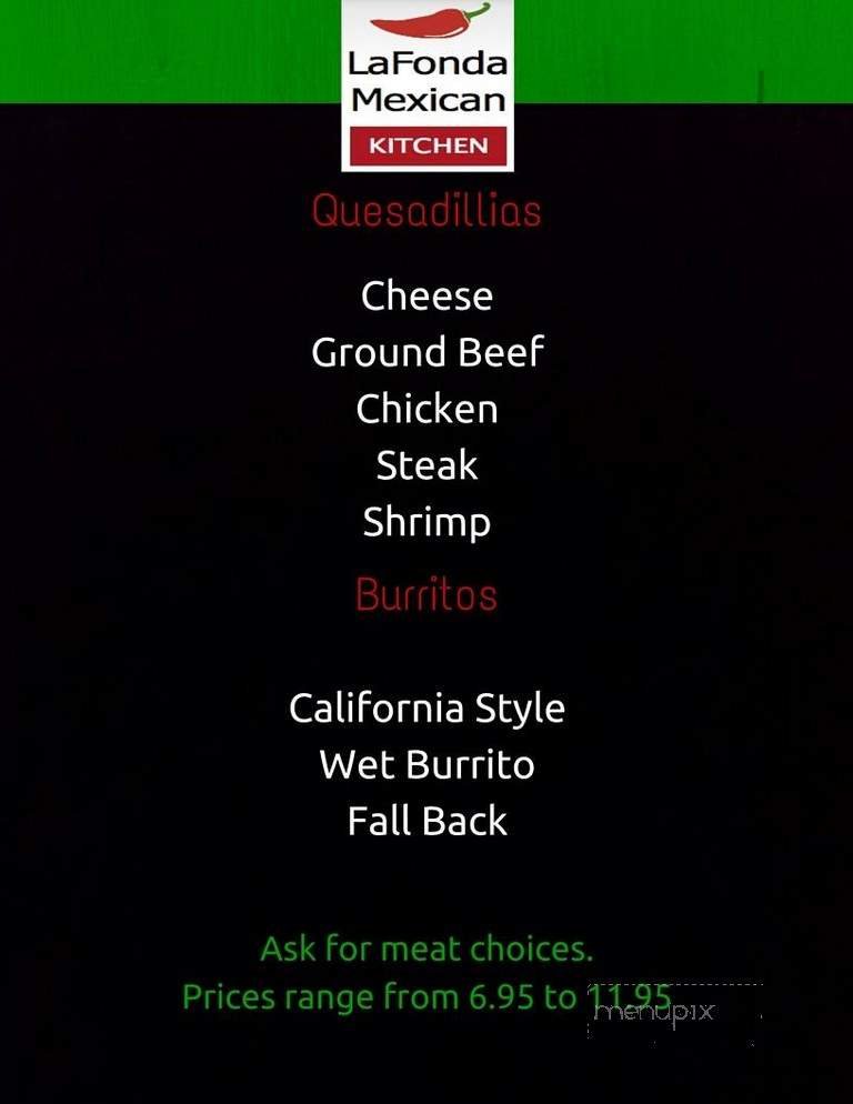 Menu page 2
