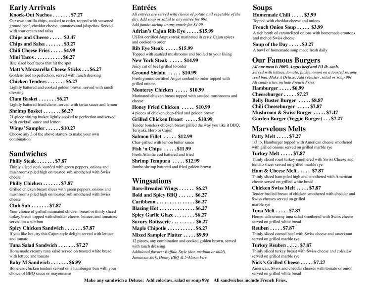 Menu page 2