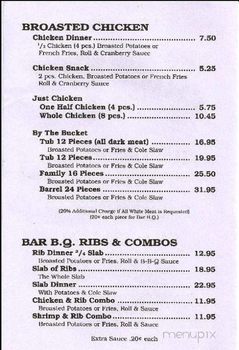 Menu page 1