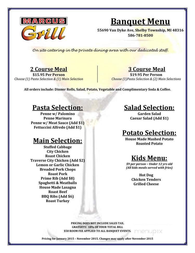 Menu page 1