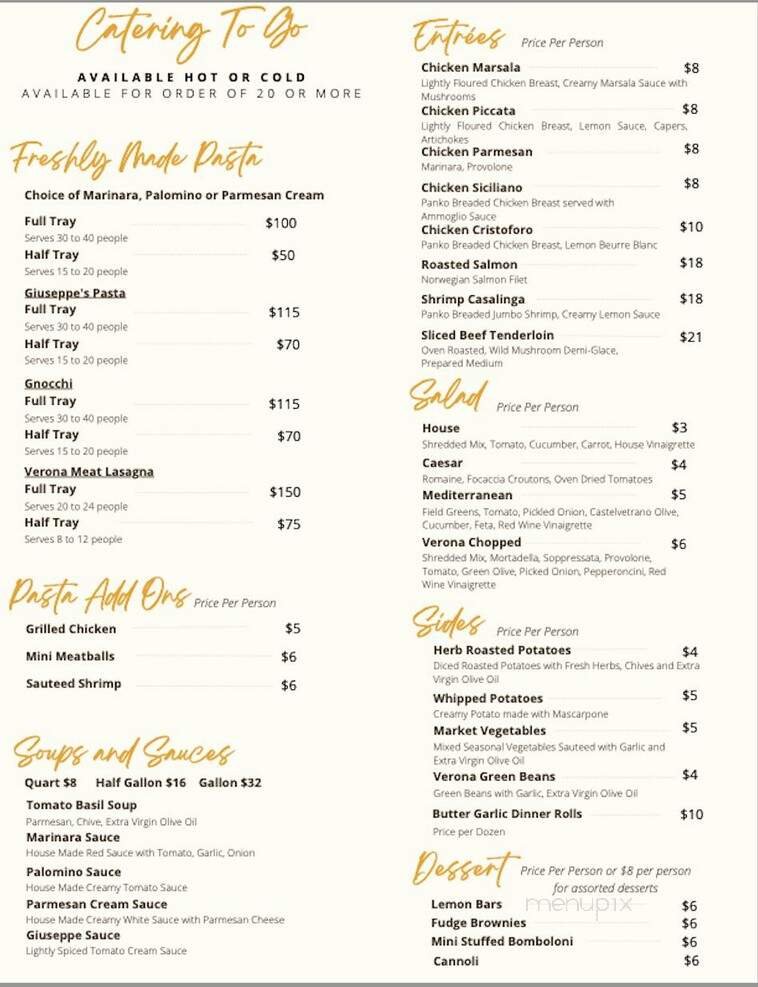 Menu page 1