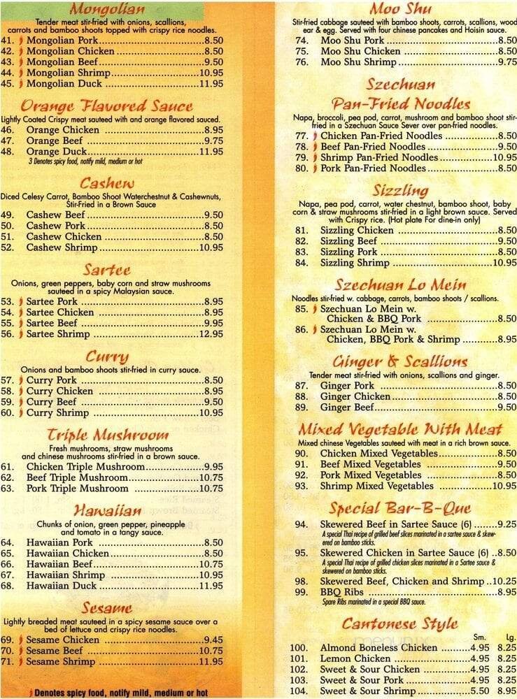 Menu page 2
