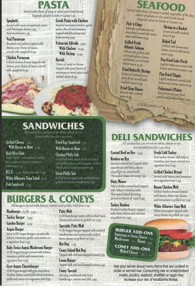 Menu page 1