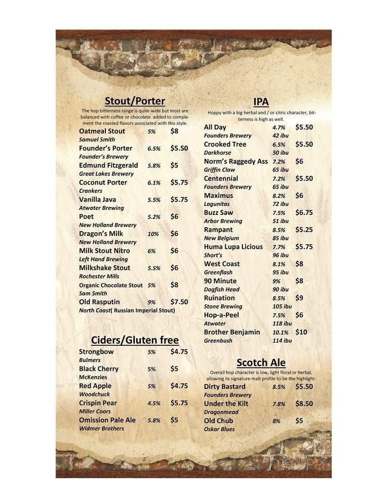 Menu page 2