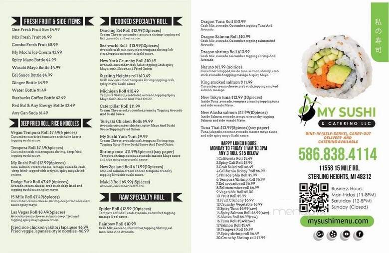Menu page 2