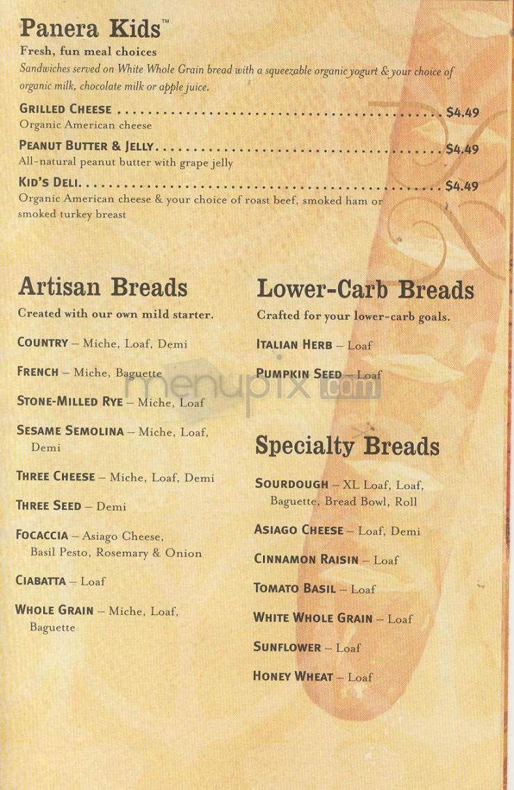 Menu page 1