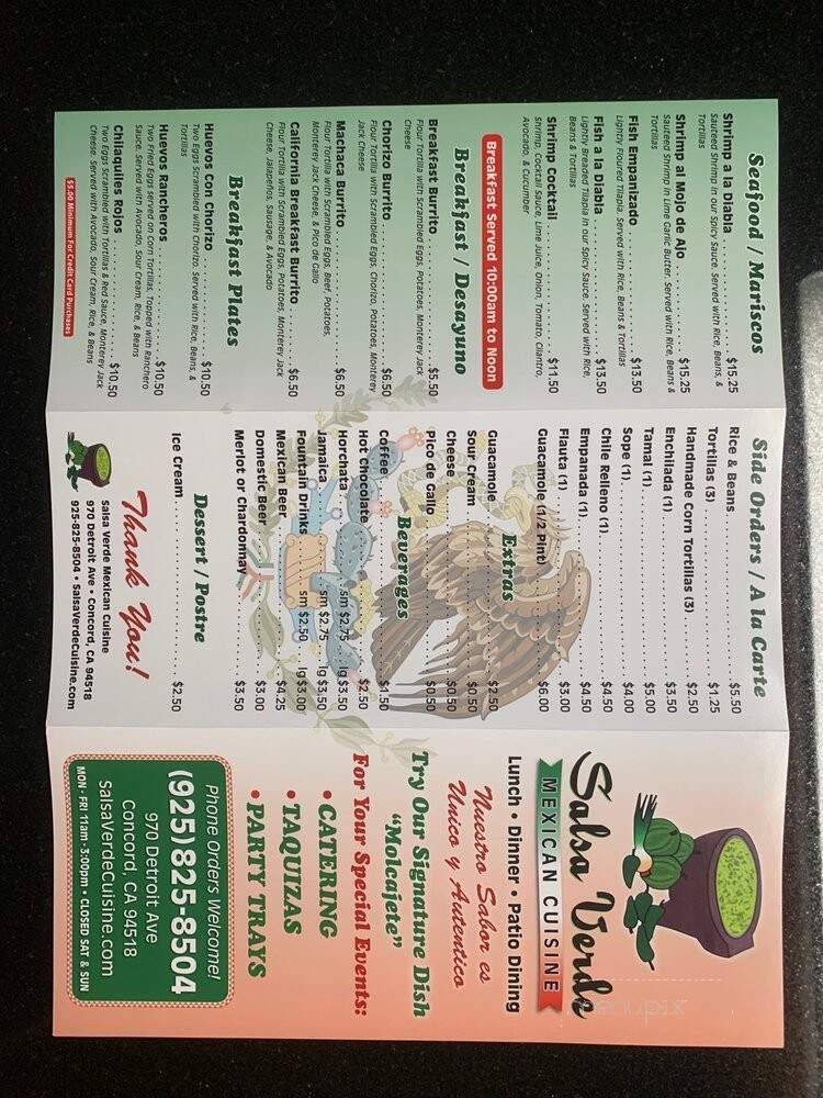Menu page 1