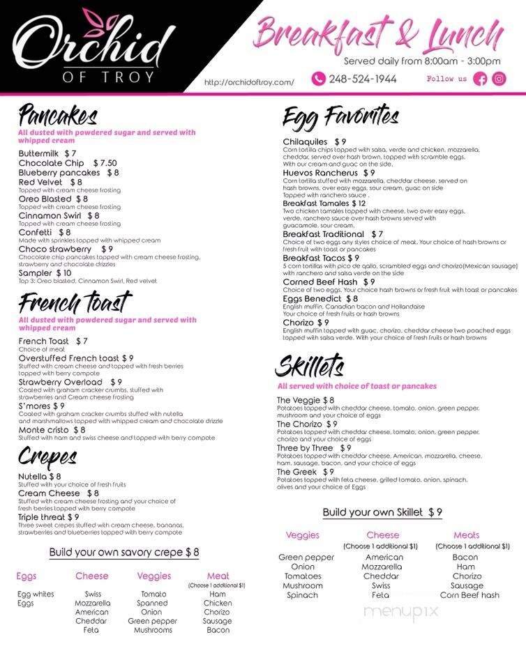 Menu page 1