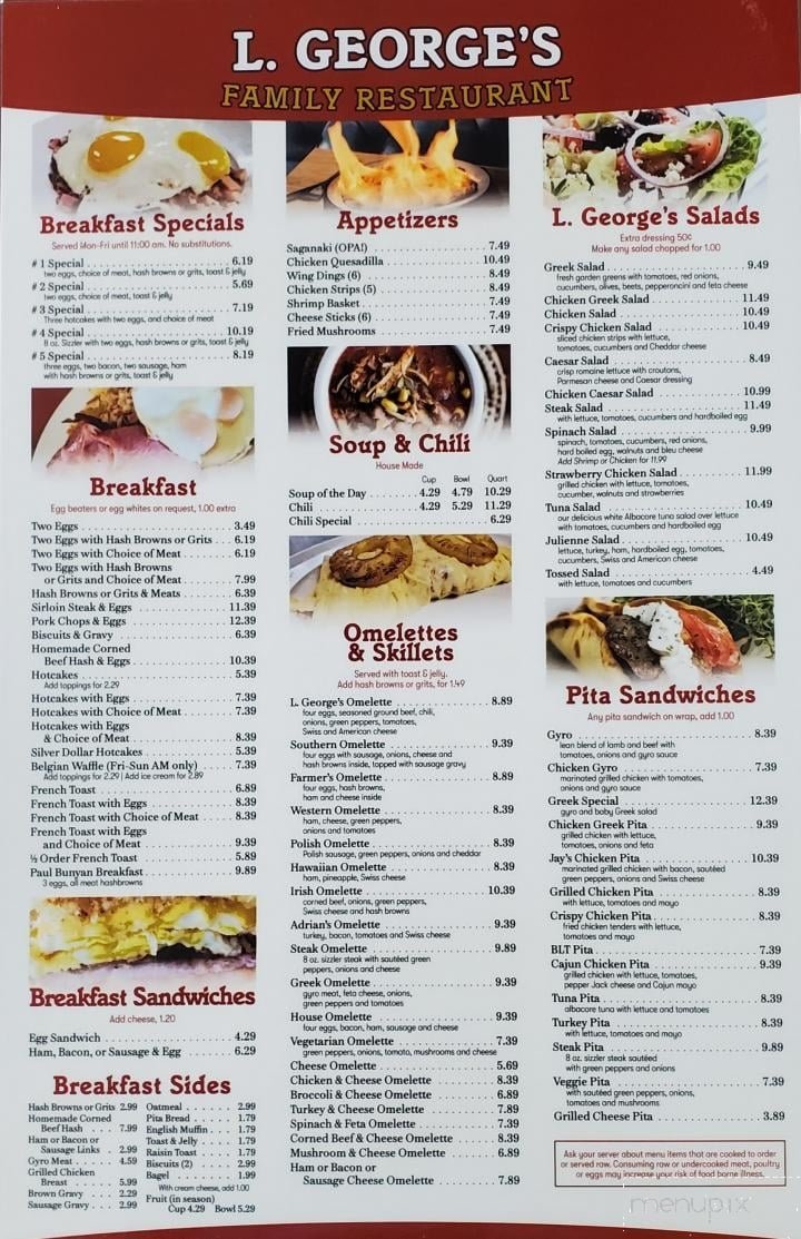 Menu page 1