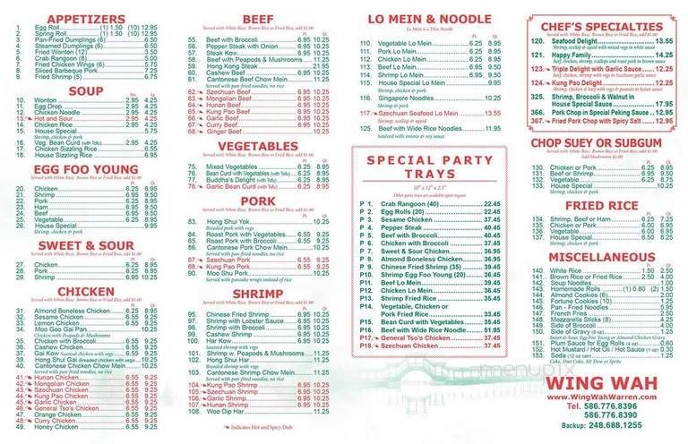 Menu page 2