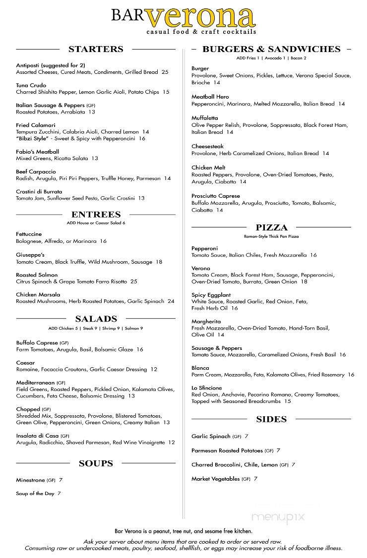 Menu page 1