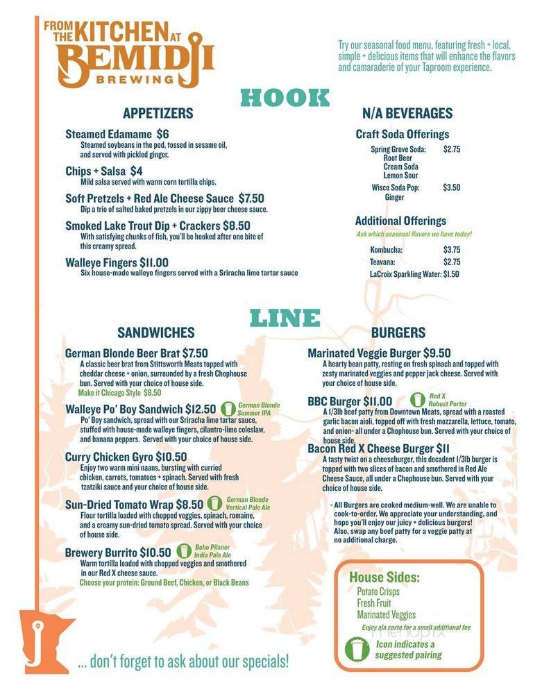 Menu page 1